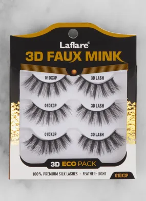 3D Faux Mink Lashes Eco Trio Pack