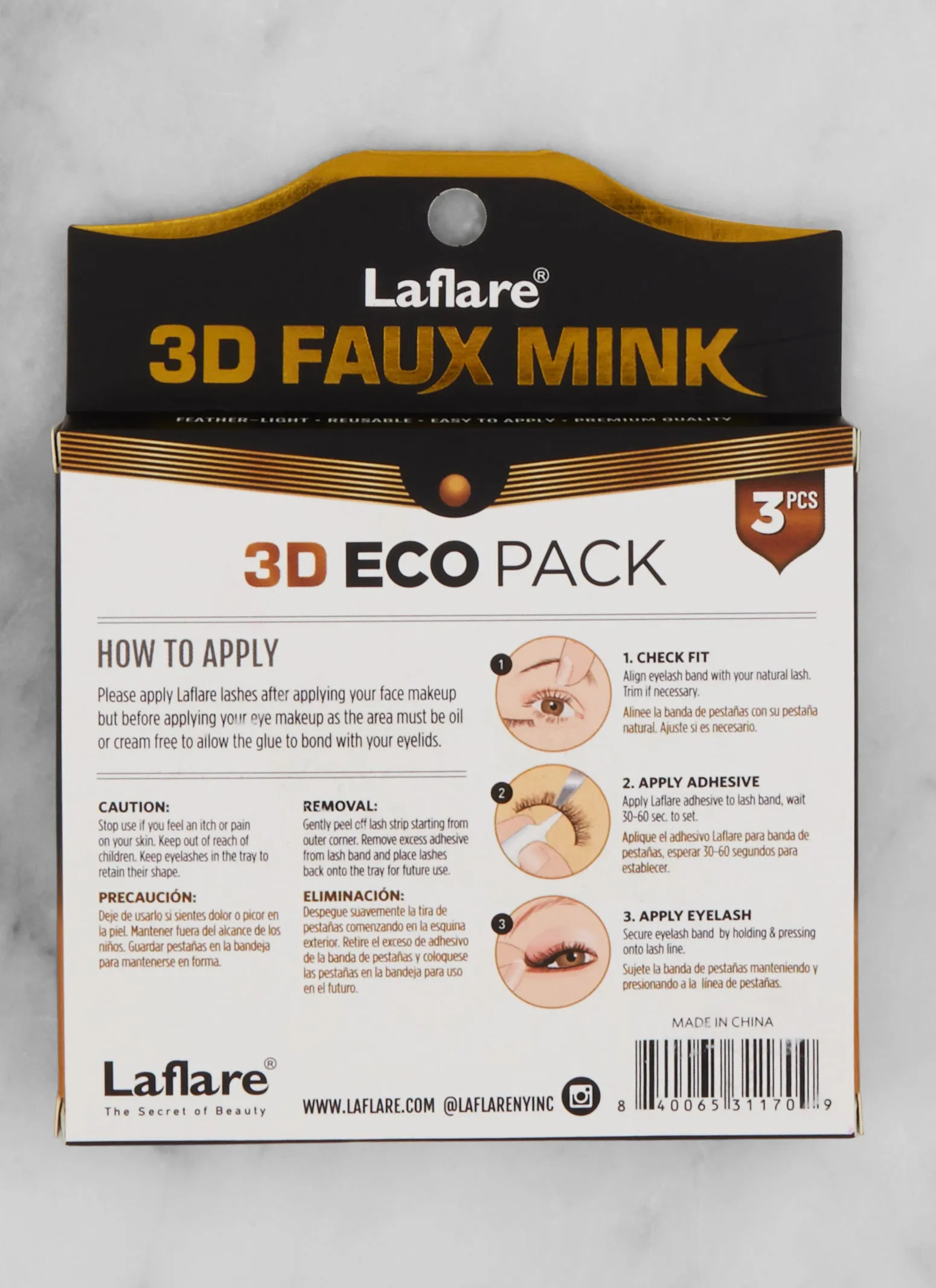 3D Faux Mink Lashes Eco Trio Pack