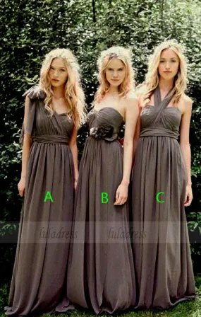 A-Line Bridesmaid Dress,Chiffon Bridesmaid Dress,BD98990