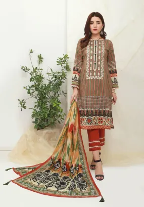 ACE Galleria Digital Embroidered Lawn Unstitched 3pc Suit ACE 12015