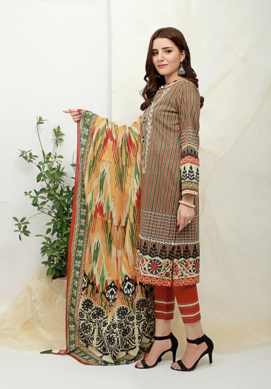 ACE Galleria Digital Embroidered Lawn Unstitched 3pc Suit ACE 12015