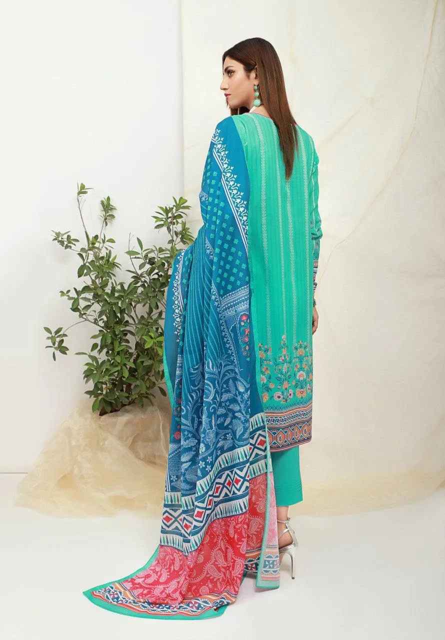 ACE Galleria Digital Embroidered Unstitched 3 Piece Lawn Suit ACE 12009