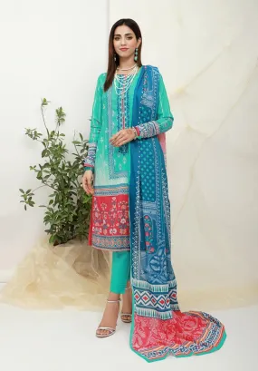 ACE Galleria Digital Embroidered Unstitched 3 Piece Lawn Suit ACE 12009