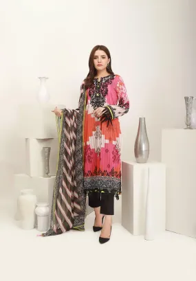 ACE Galleria Digital Embroidered Unstitched 3 Piece Lawn Suit ACE-12057