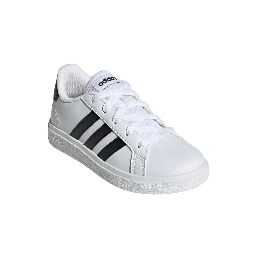 Adidas Grand Court 2.0 K GW6511 white black boys sneakers shoe