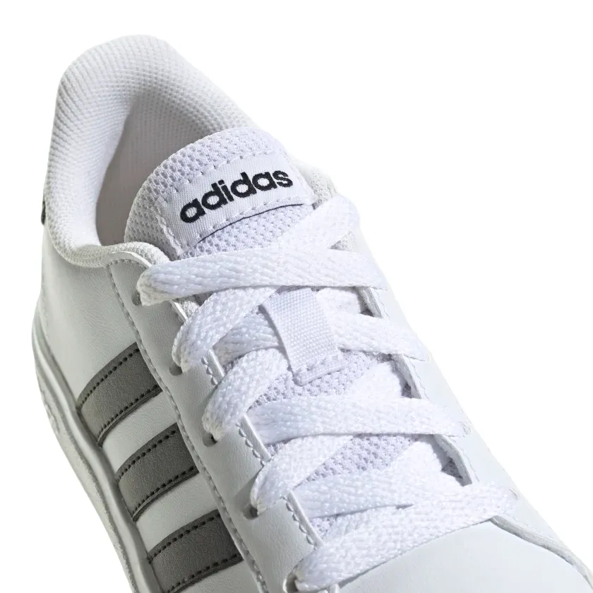 Adidas Grand Court 2.0 K GW6511 white black boys sneakers shoe