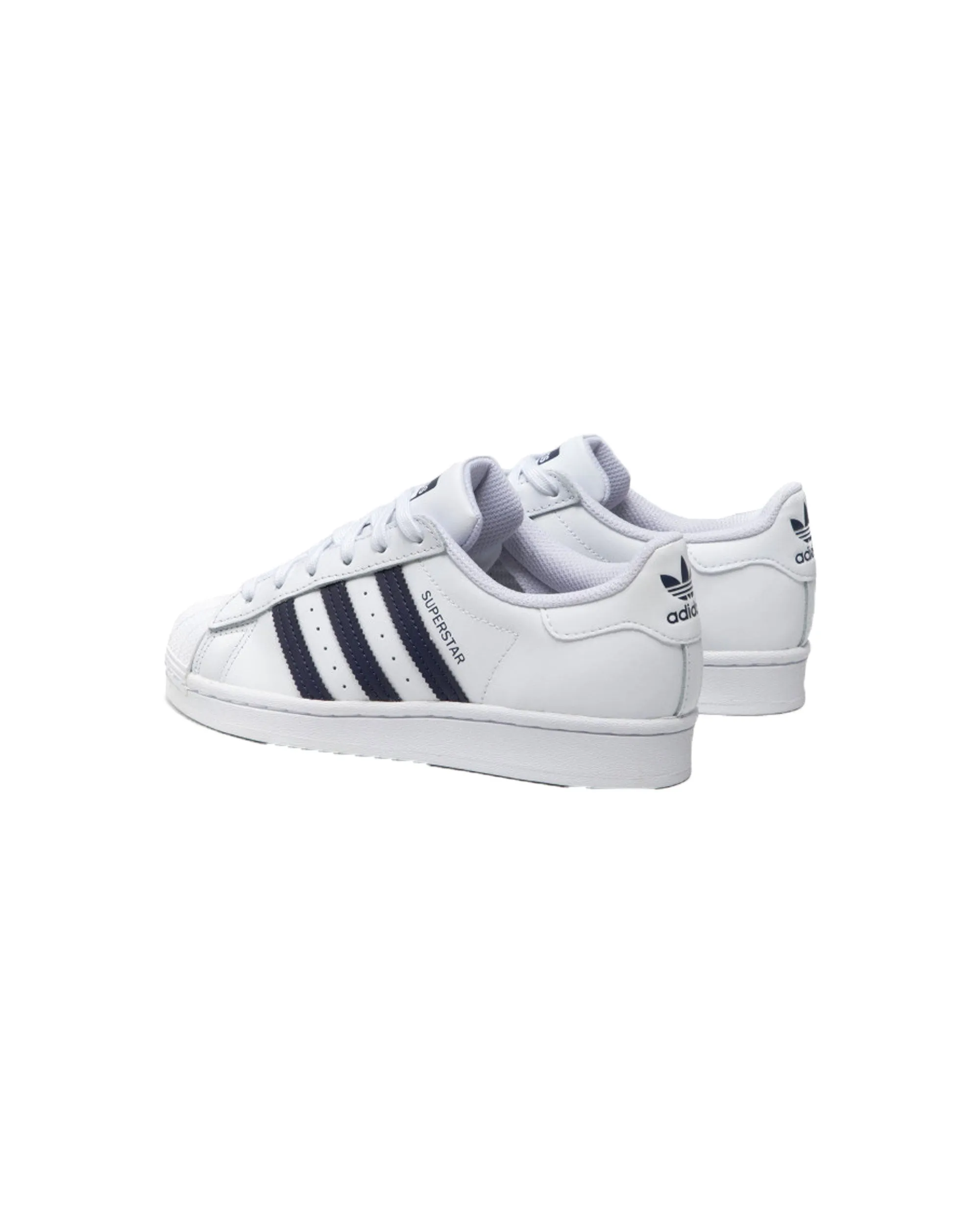 Adidas Superstar J Bianco Blu