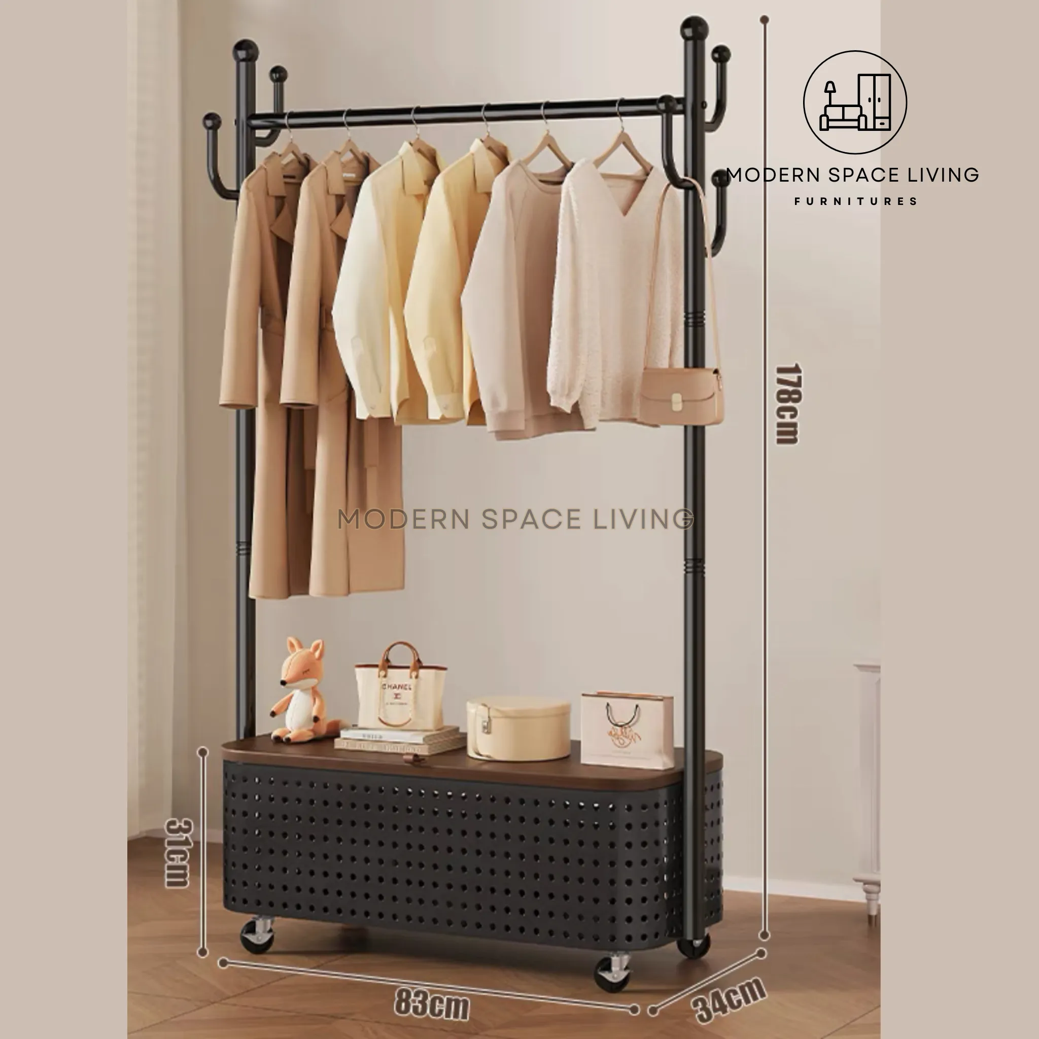 ALBA Modern Open Concept Wardrobe