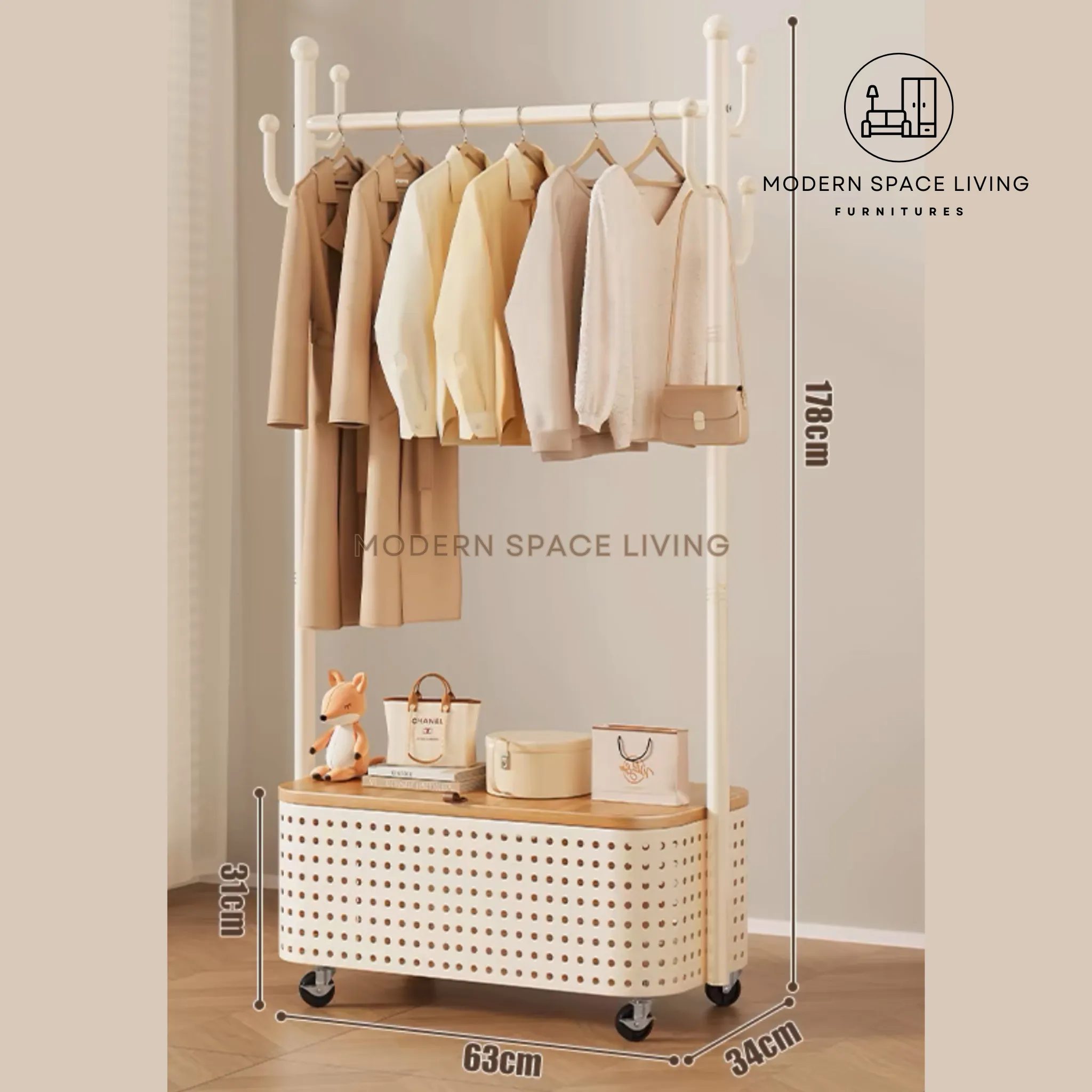 ALBA Modern Open Concept Wardrobe