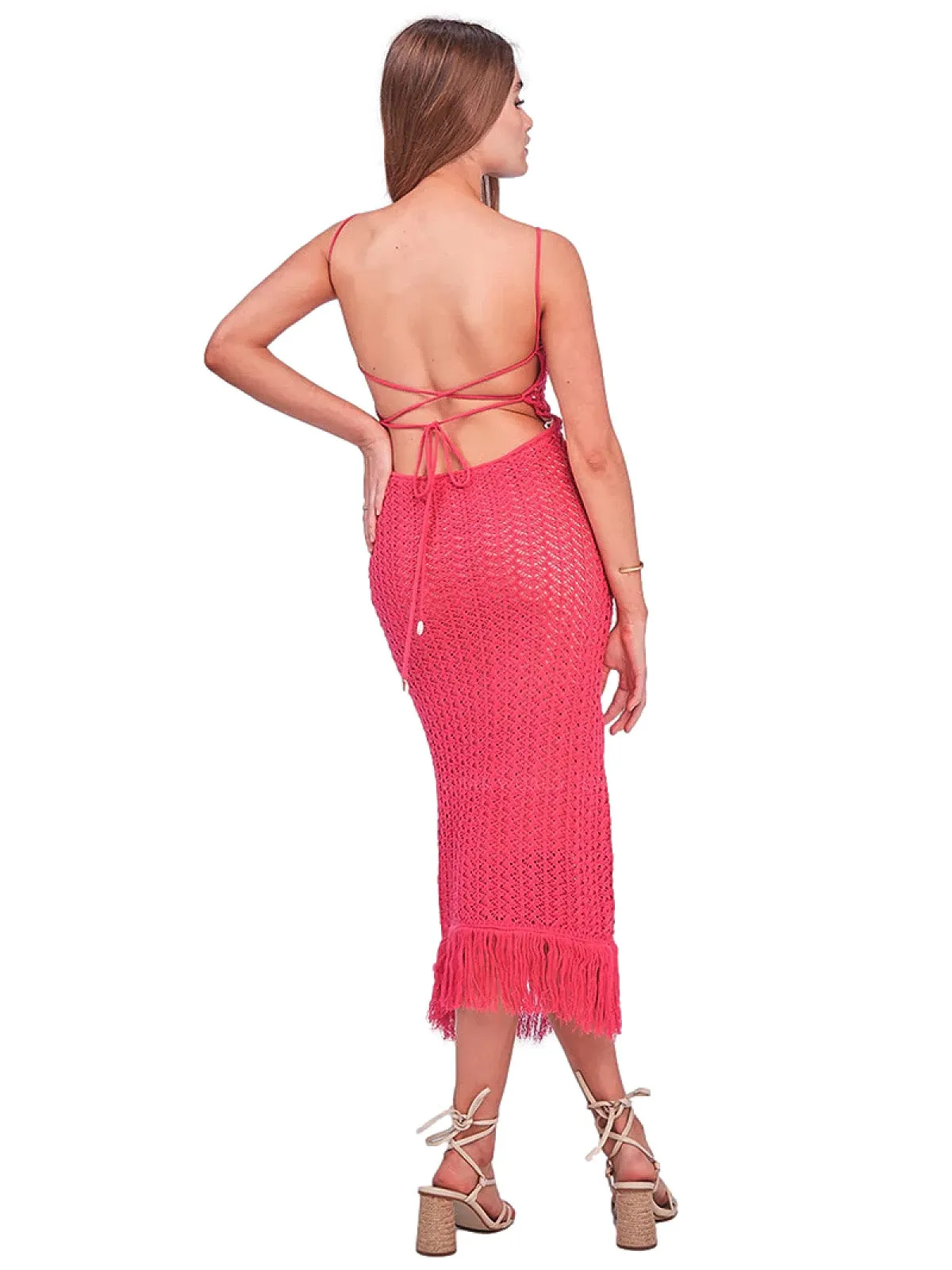 Ali Fuchsia Knitted Dress ::RET