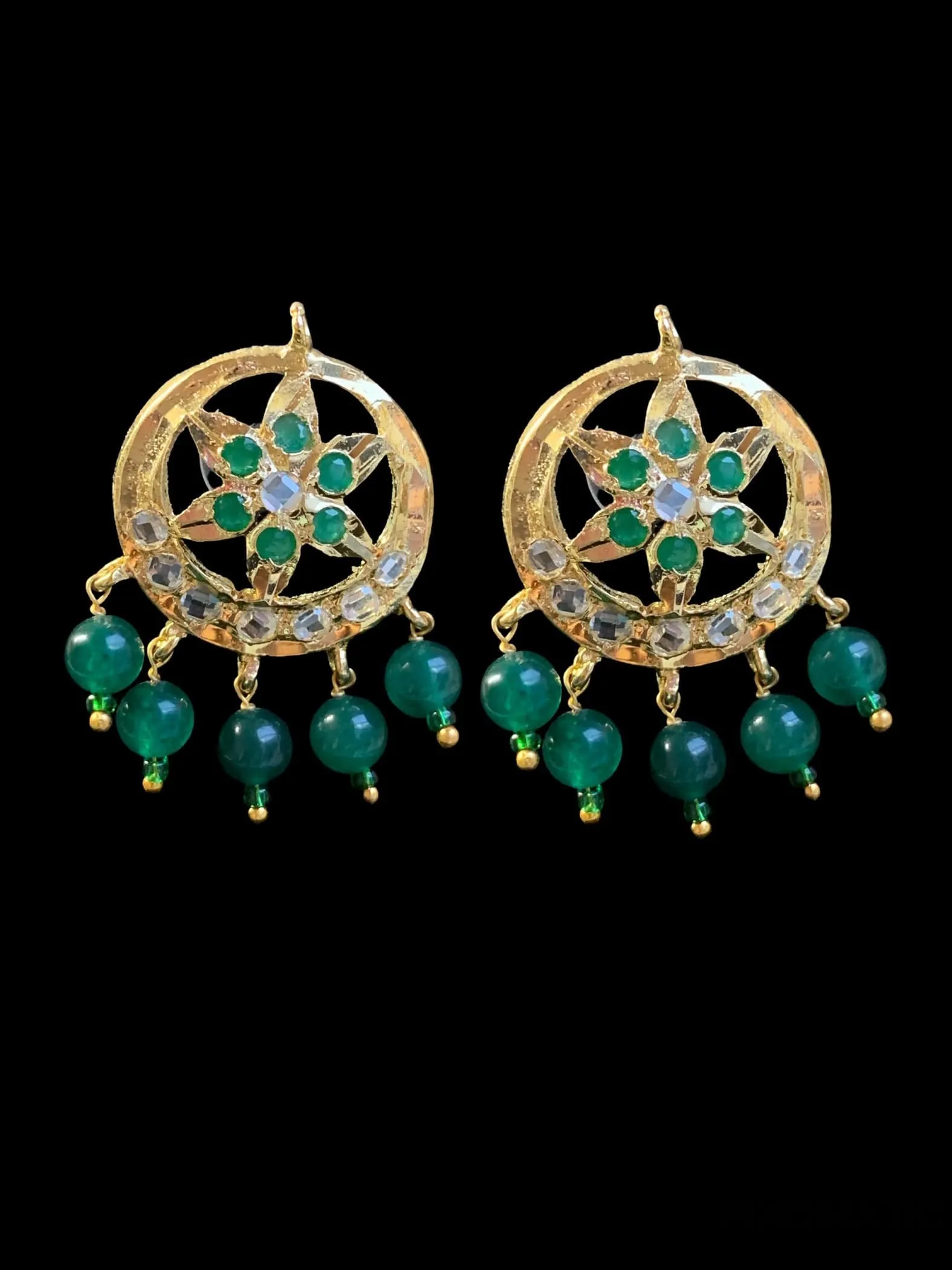 Amara Hyderabadi pendant set with earrings(READY TO SHIP )