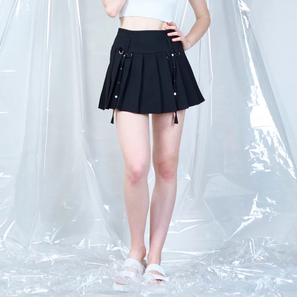 Avant-garde mini skirt with suspender straps wholesale