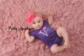 Baby Girl Summer Romper- Monogrammed girls shirt - Personalized girls outfit-- Girls outfit bodysuit/shirt/romper -- Girls outfit