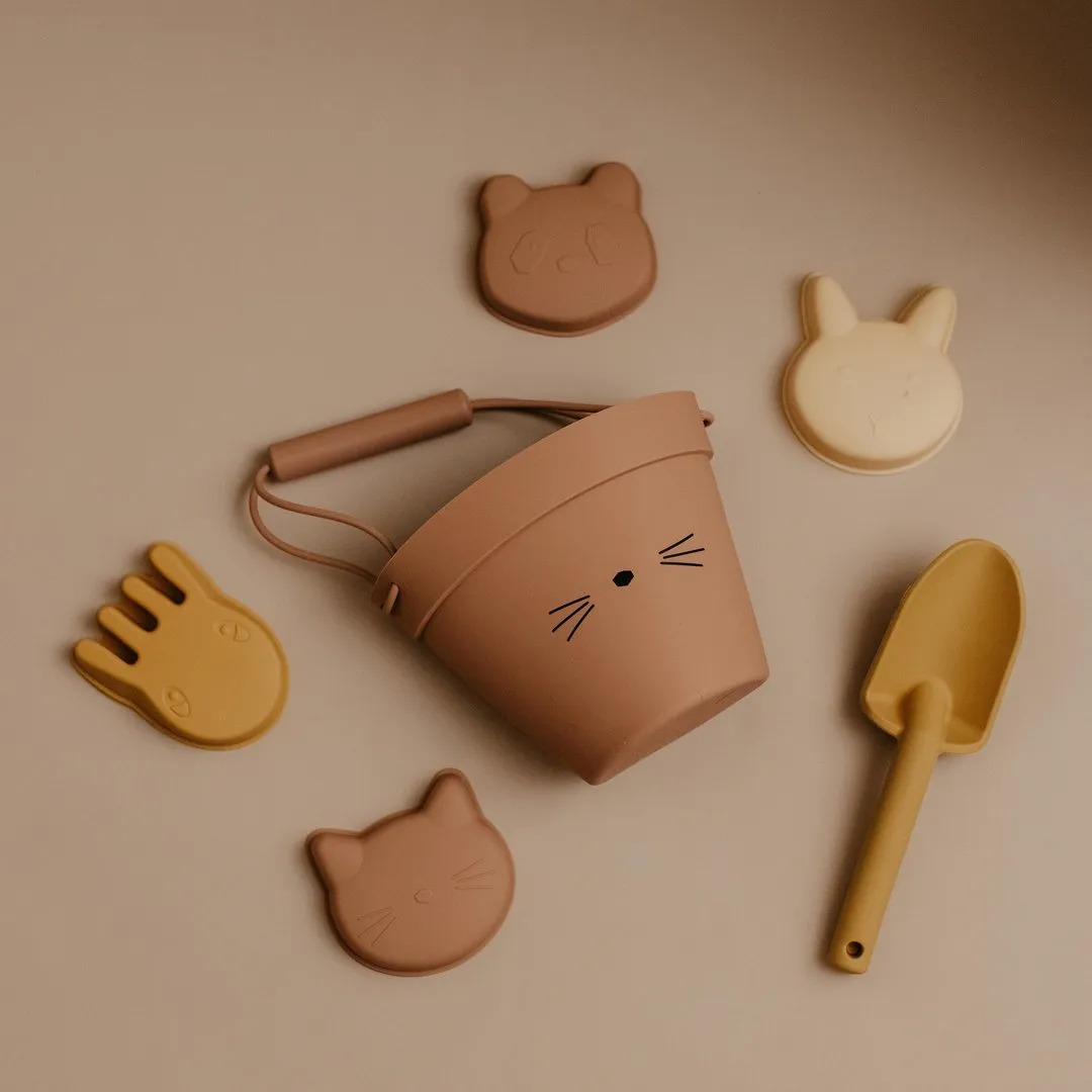 Beach Bucket & Toys Set - Pink Cat