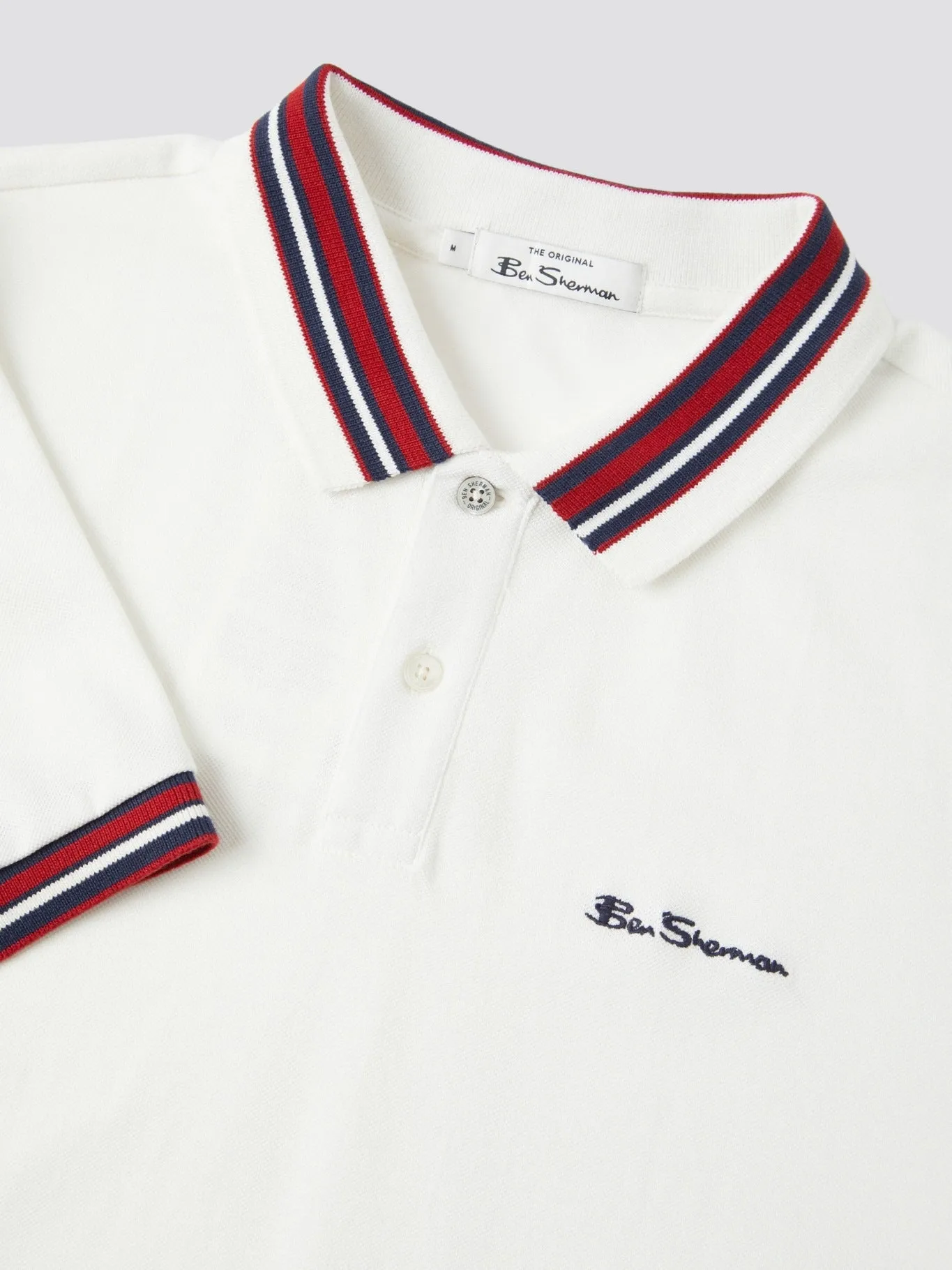 Ben Sherman Mens 'House Collar' Pique Polo Shirt