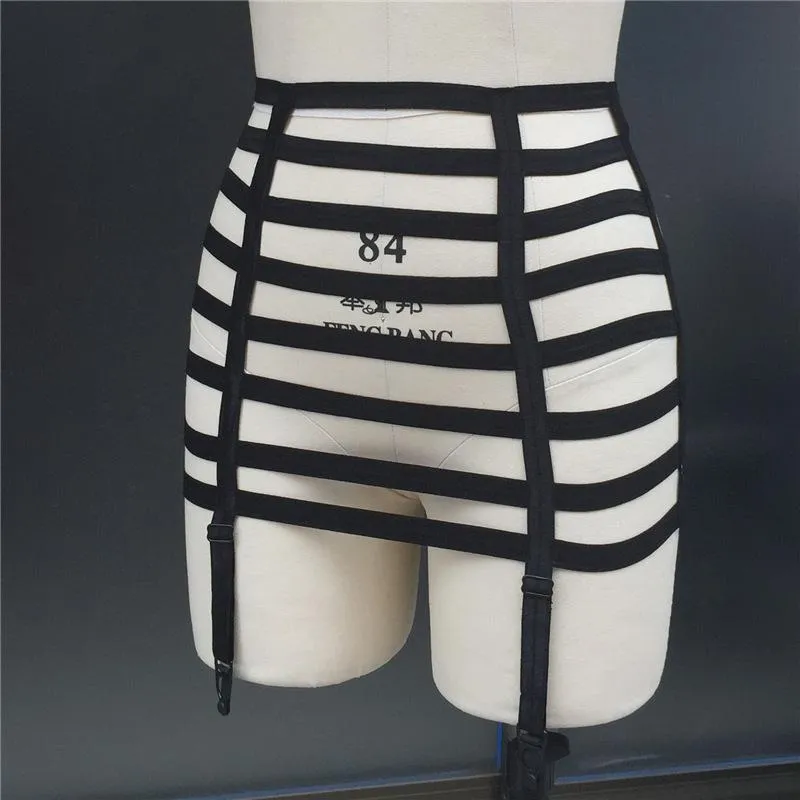 Black High Waist Bondage Underwear