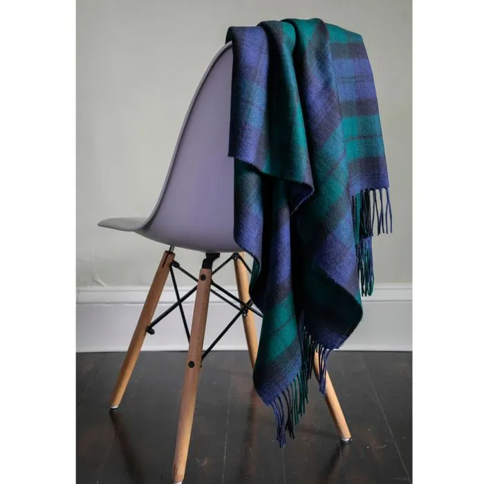 Black Watch  tartan lambswool Blanket