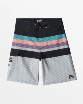 Boys 2-7 All Day Stripe Pro Boardshorts - Stealth