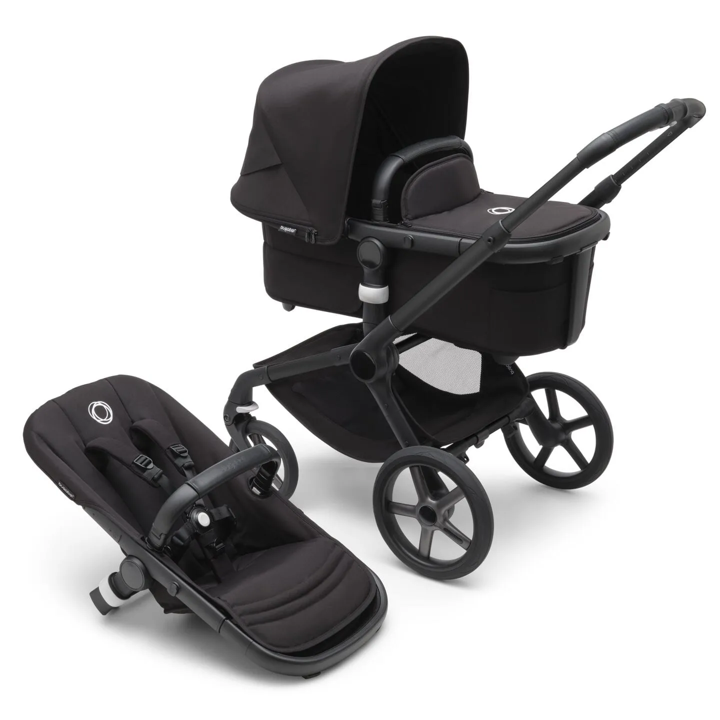 Bugaboo Fox 5 Cloud G Travel System - Black/Midnight Black/Midnight Black