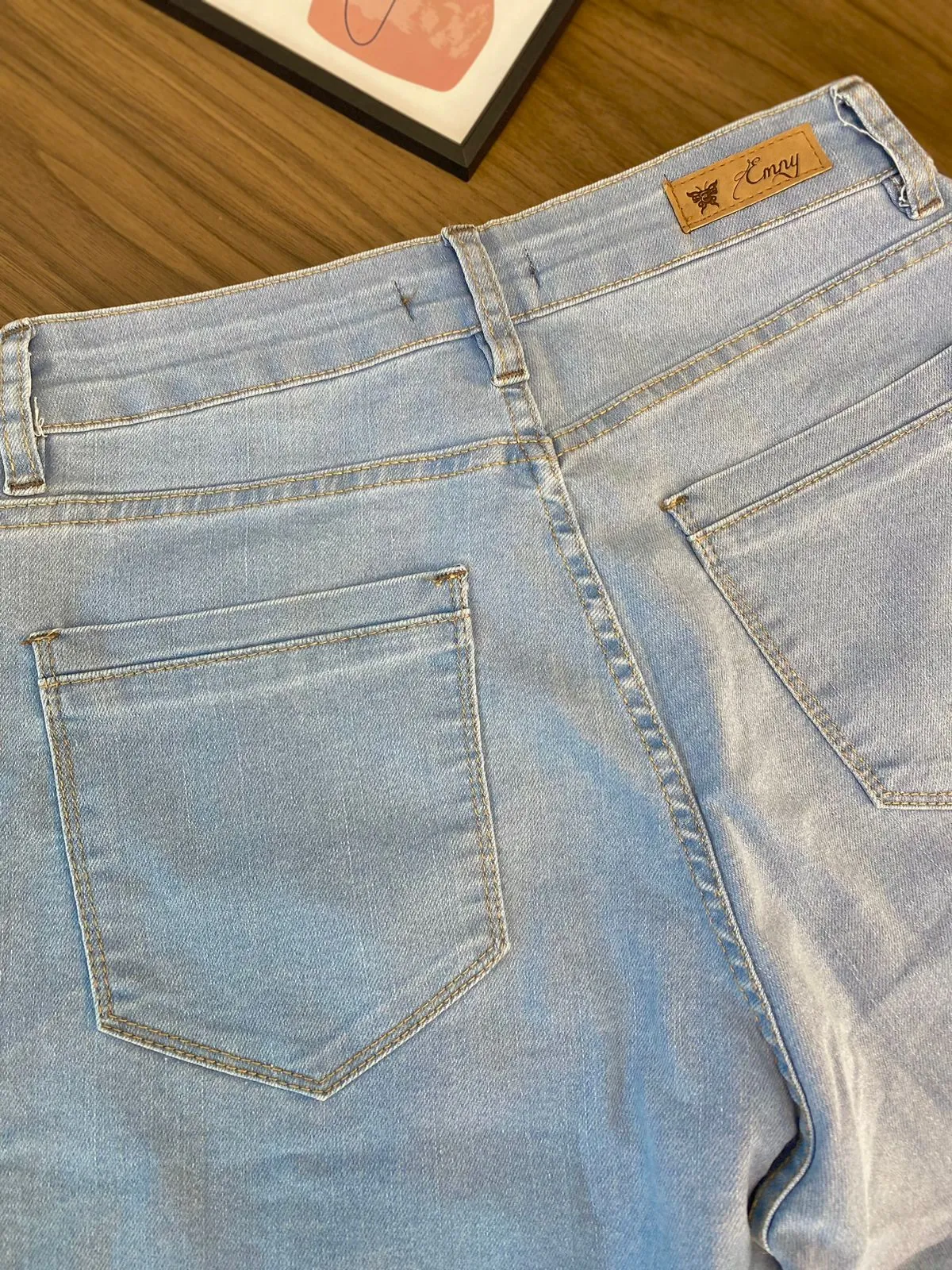 Calça Jeans Reta Bolsos 7481/1015 (7/A)