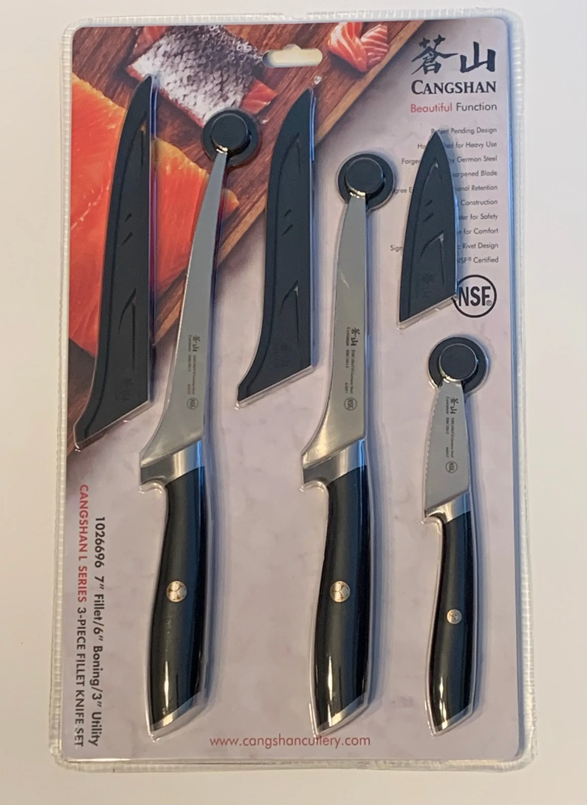 Cangshan L Series 3-Piece Fillet Knife Set