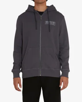 Canyons Zip Thru Hoodie - Shadow Grey