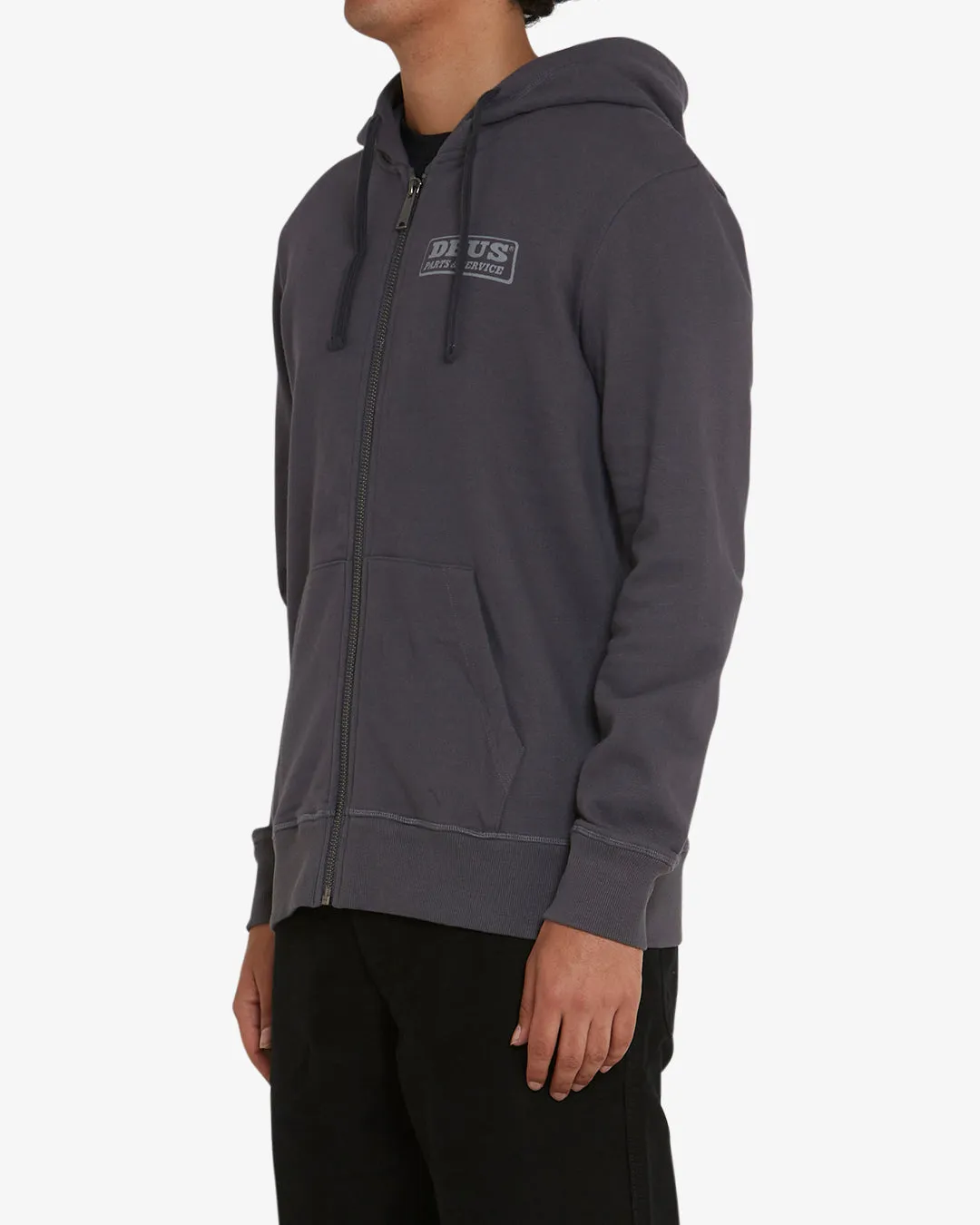 Canyons Zip Thru Hoodie - Shadow Grey