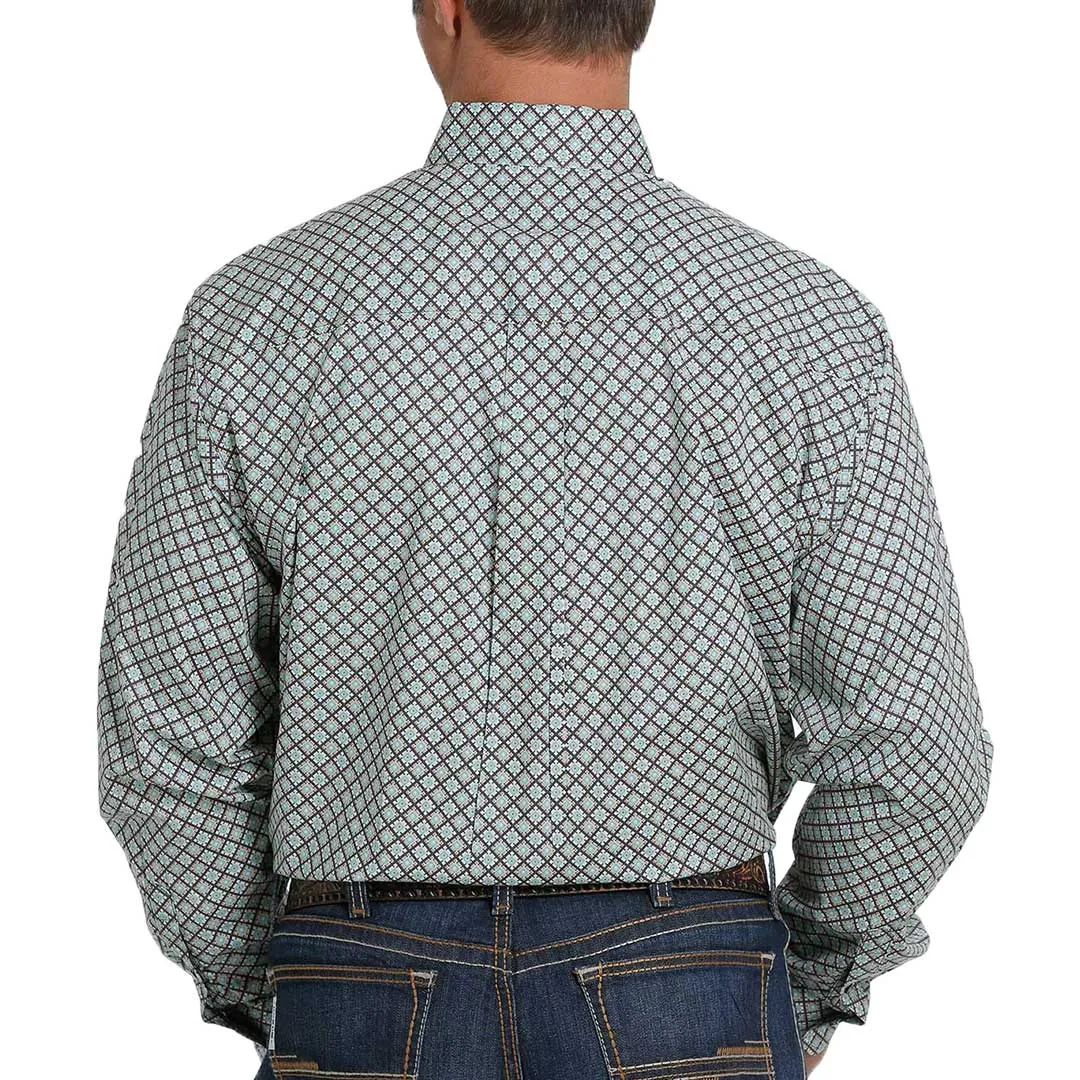 Cinch Men's Classic Fit Geometric Print Button-Down Shirt