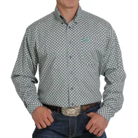 Cinch Men's Classic Fit Geometric Print Button-Down Shirt