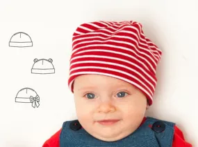 Easy Baby Hat sewing pattern newborn to 3Y, for Children Boy   Girl Beanie in 3 Versions, Fully lined   Unlined BUBU from Patternforkids