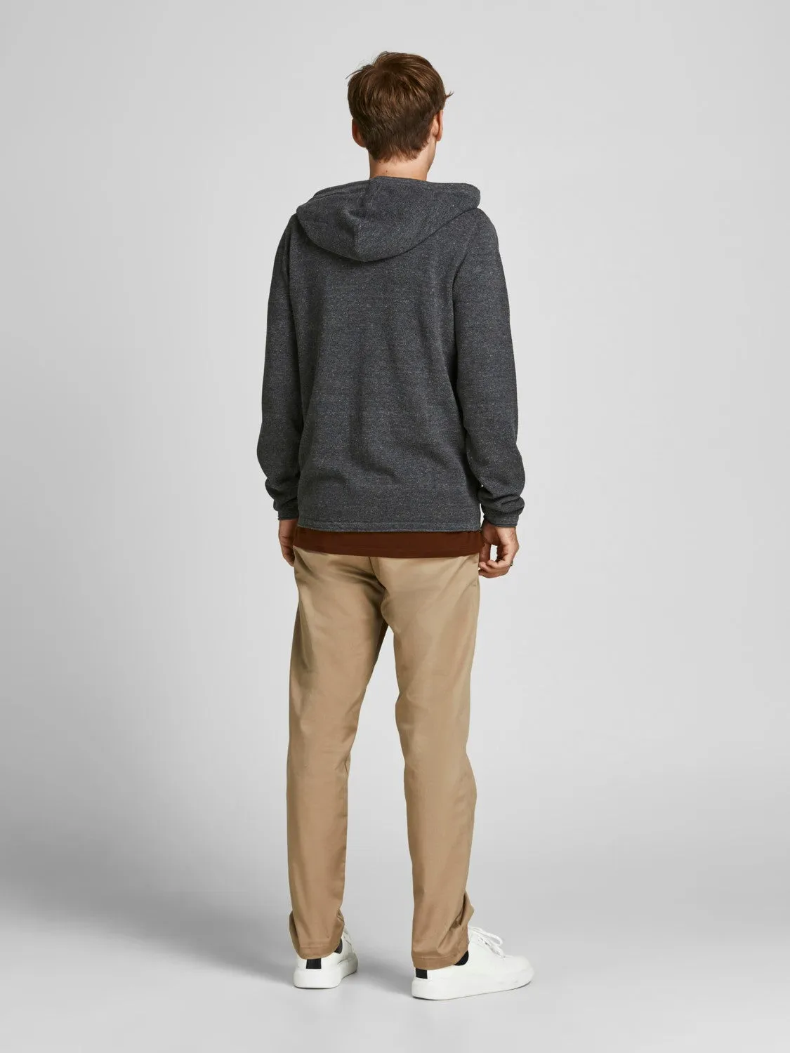 Jack & Jones Mens 'JJEHILL' Knit Zip Hooded Cardigan