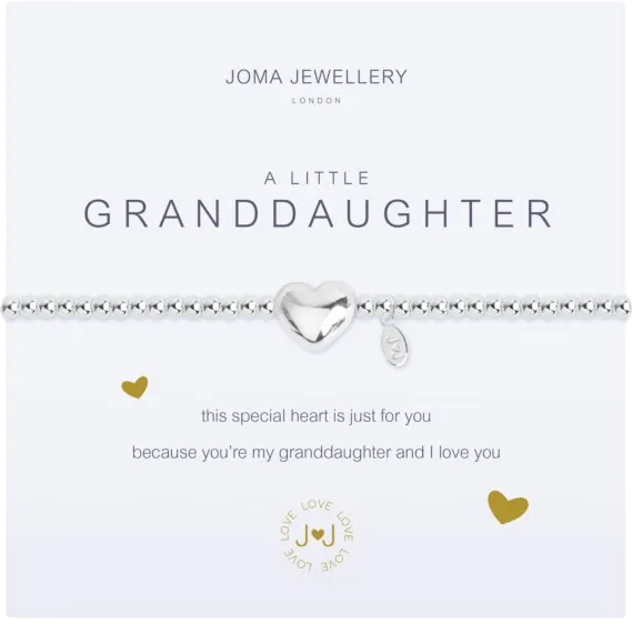 Joma Jewellery Silver A Little 'granddaughter' Bracelet One Size