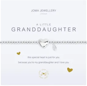 Joma Jewellery Silver A Little 'granddaughter' Bracelet One Size