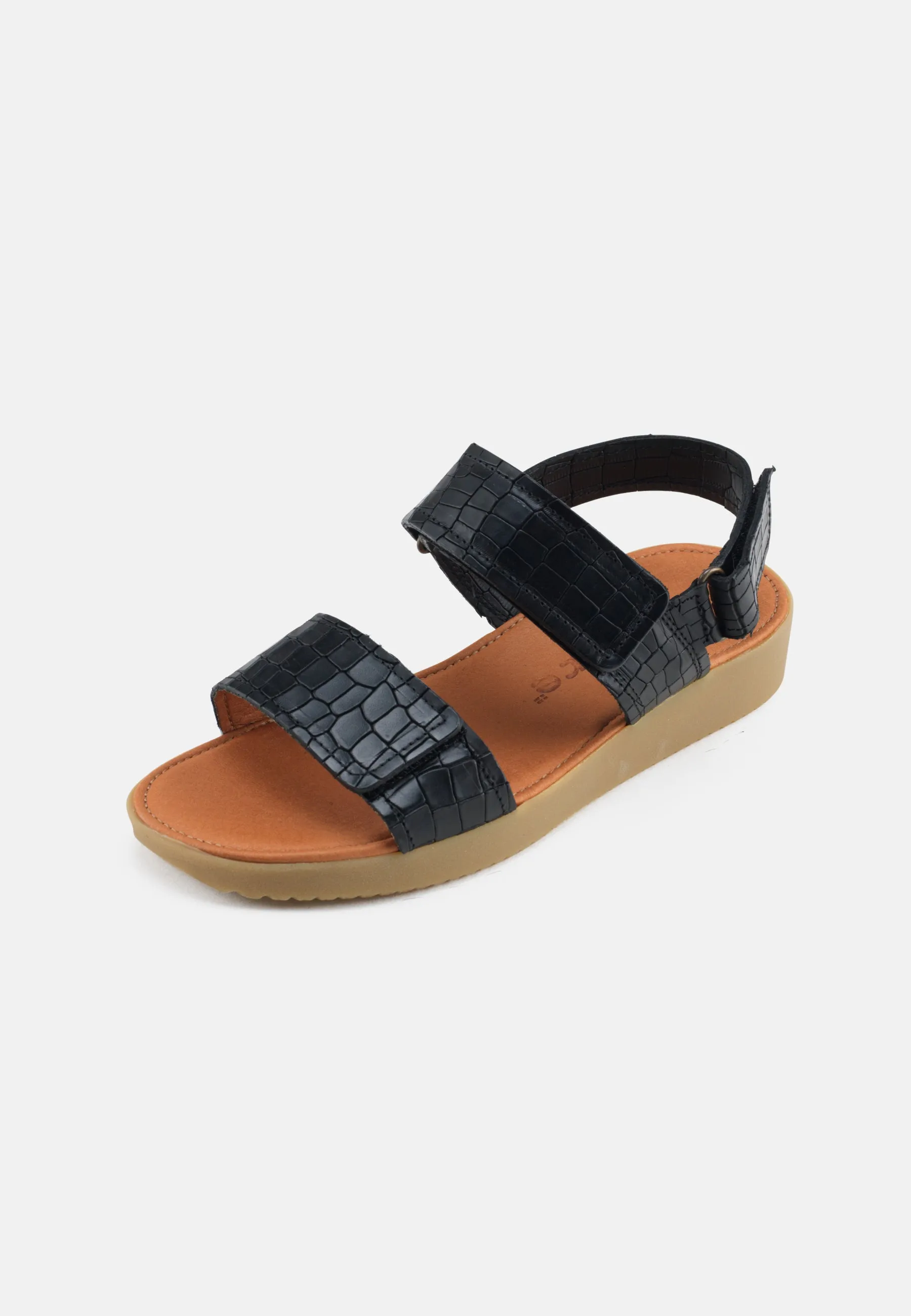 Karen Sandal Pull Up Leather - Black