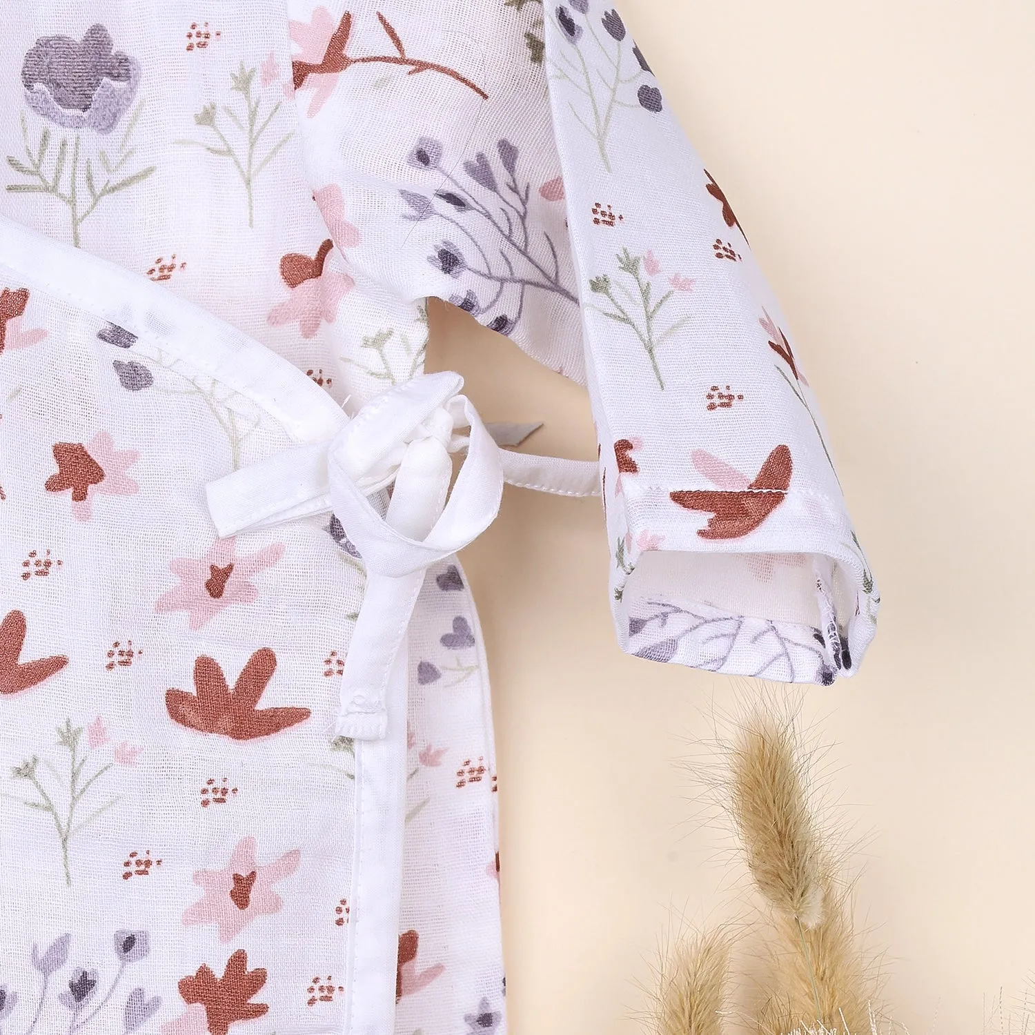 Kids Muslin Front Open Kimono | Blossom