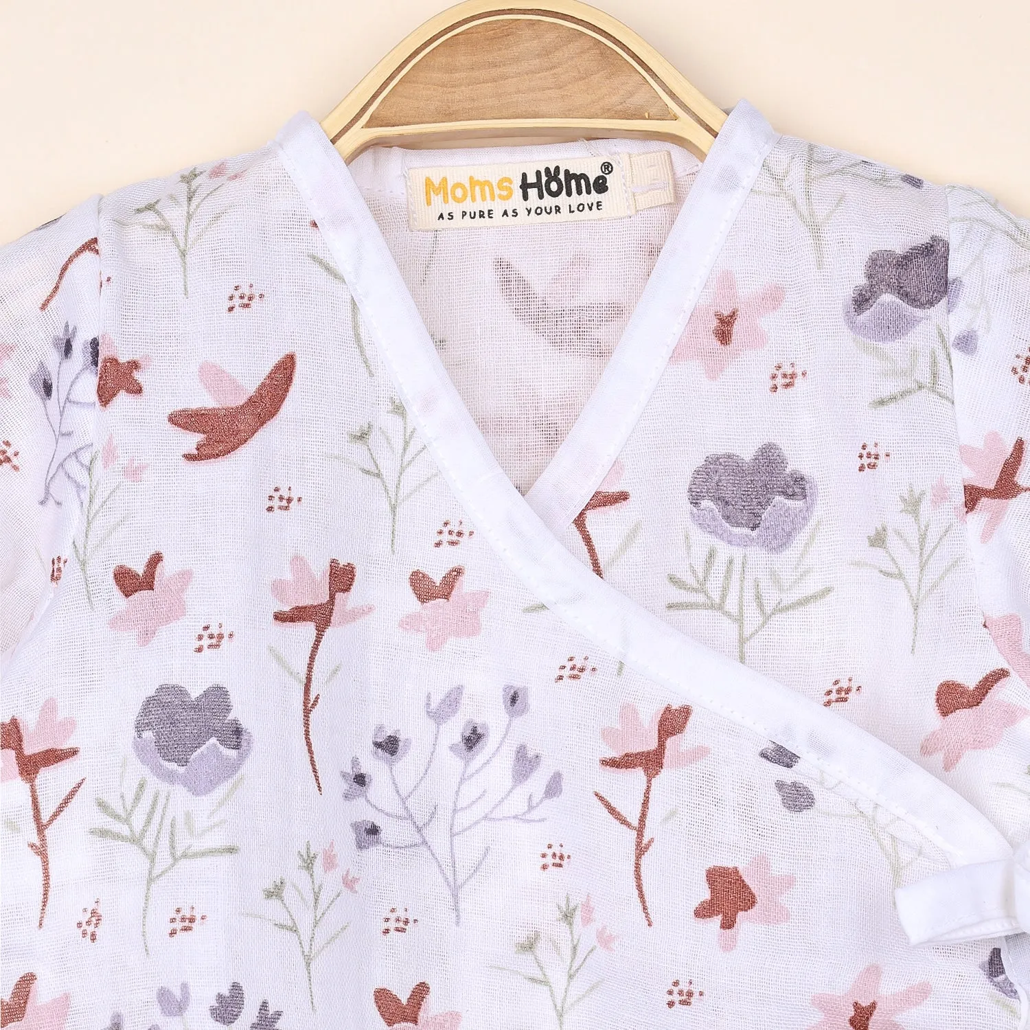 Kids Muslin Front Open Kimono | Blossom