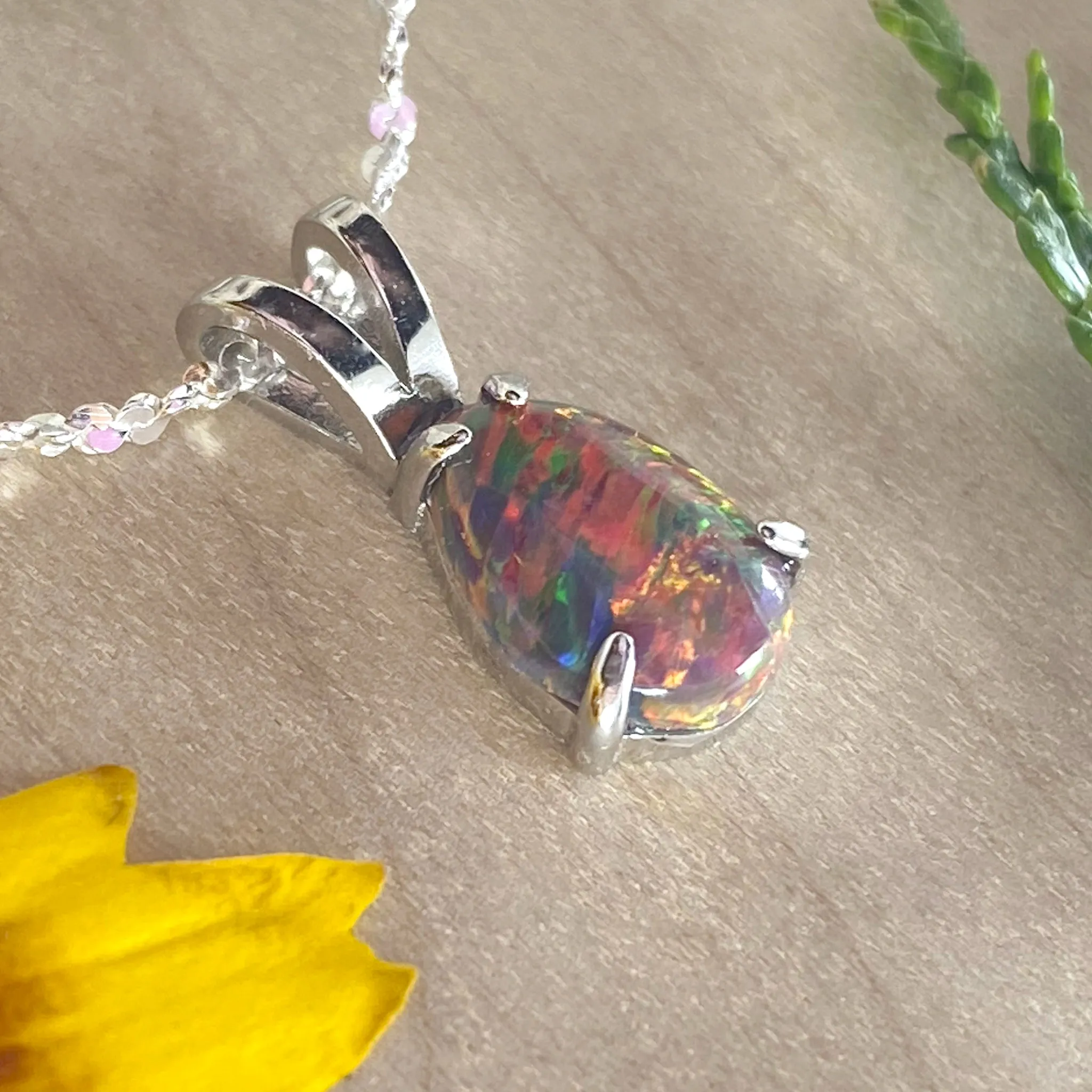 Kyocera Opal Pendant Necklace