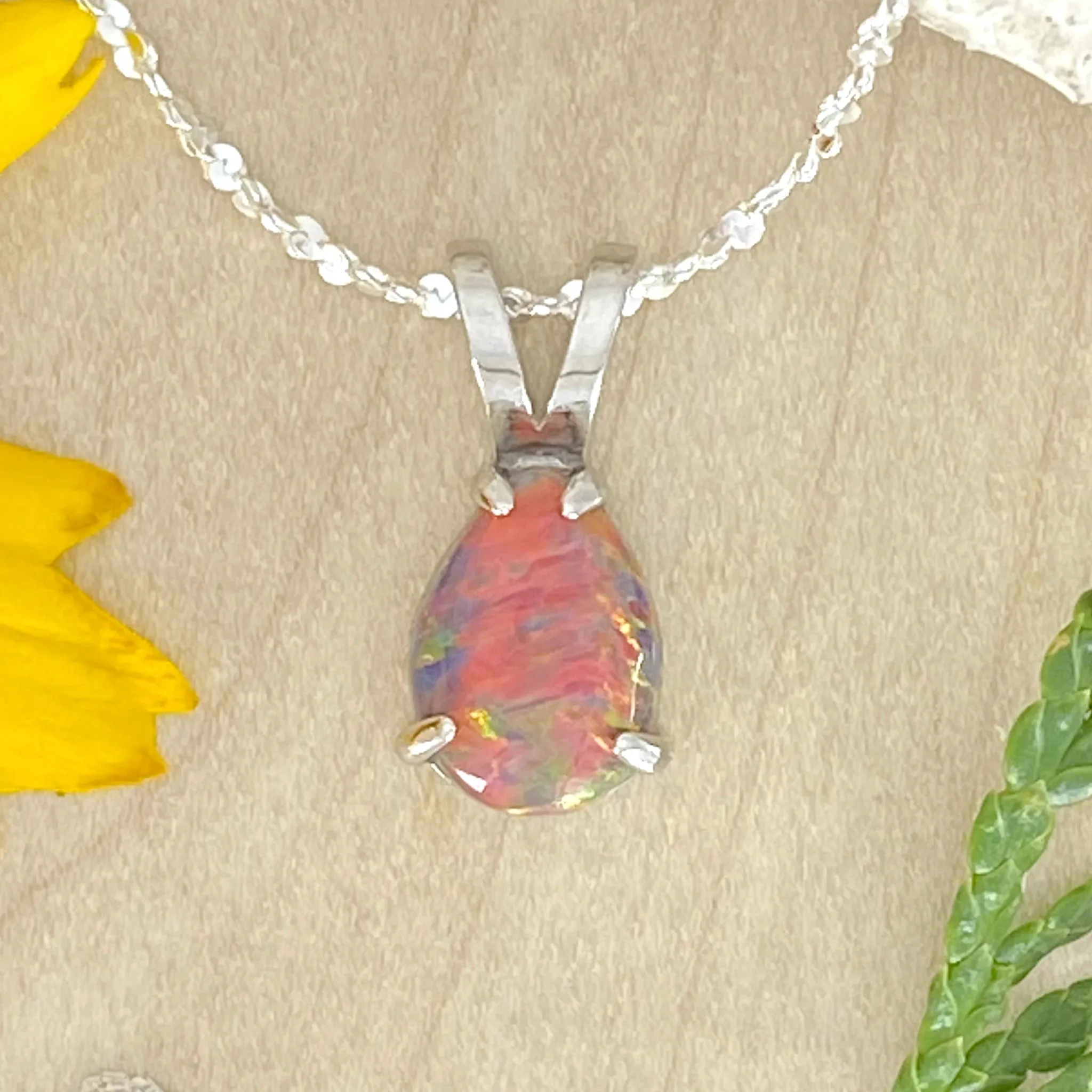 Kyocera Opal Pendant Necklace