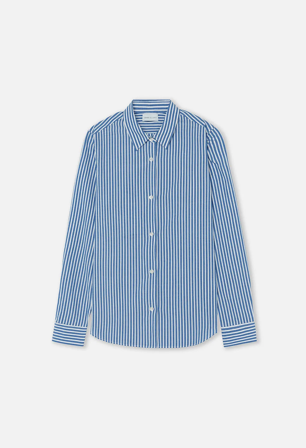 Leisure Poplin Button Down / Blue X White