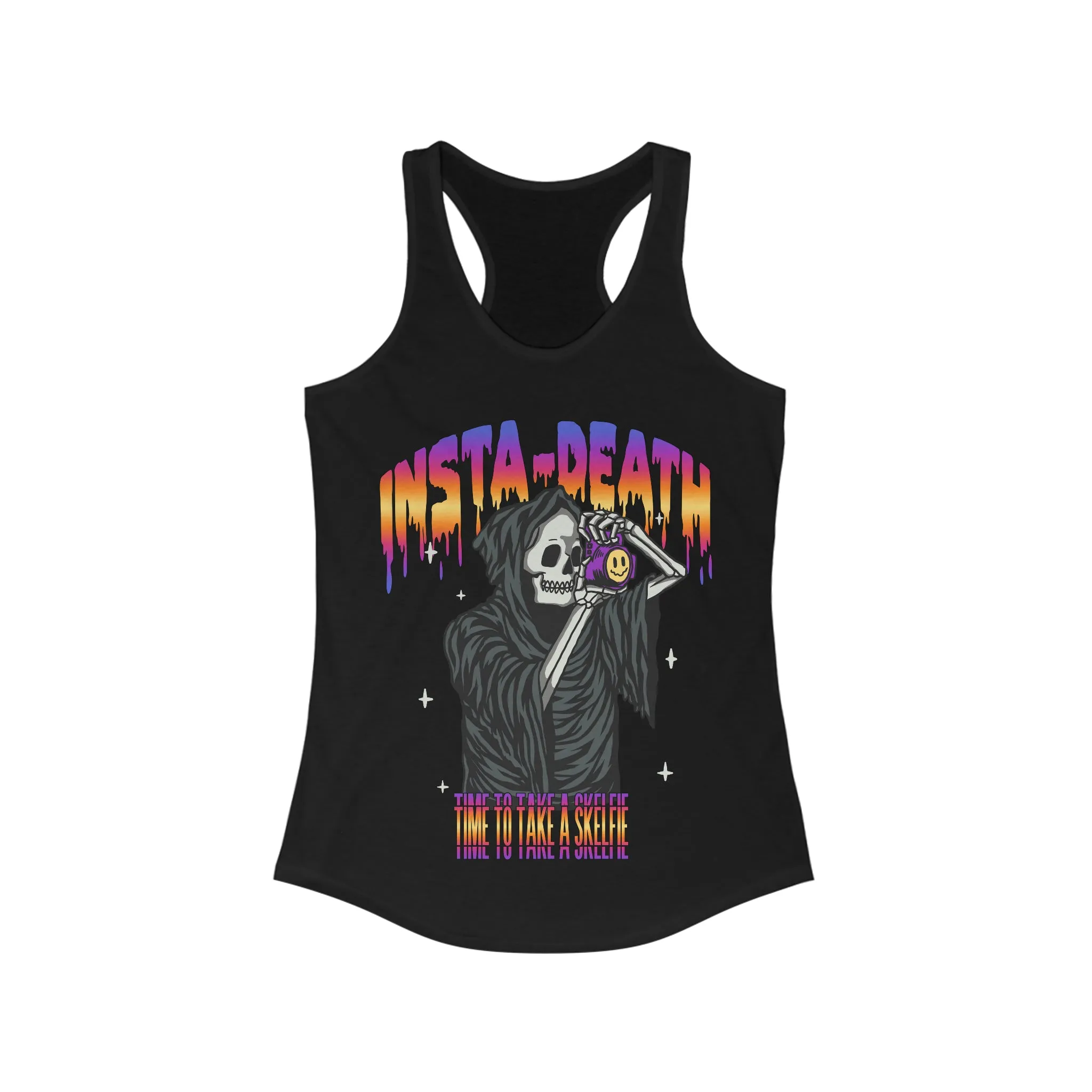 Let Me Take A Skelfie Racerback Tank Top