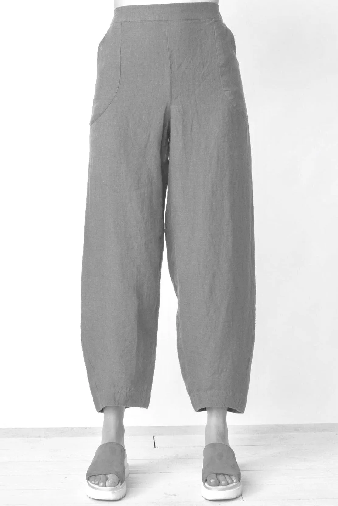 Linen Lantern Pant - White (Only XXL Left)