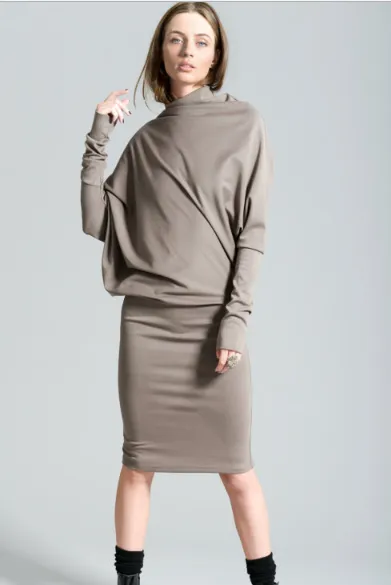 Long Sleeve Dress in Slate