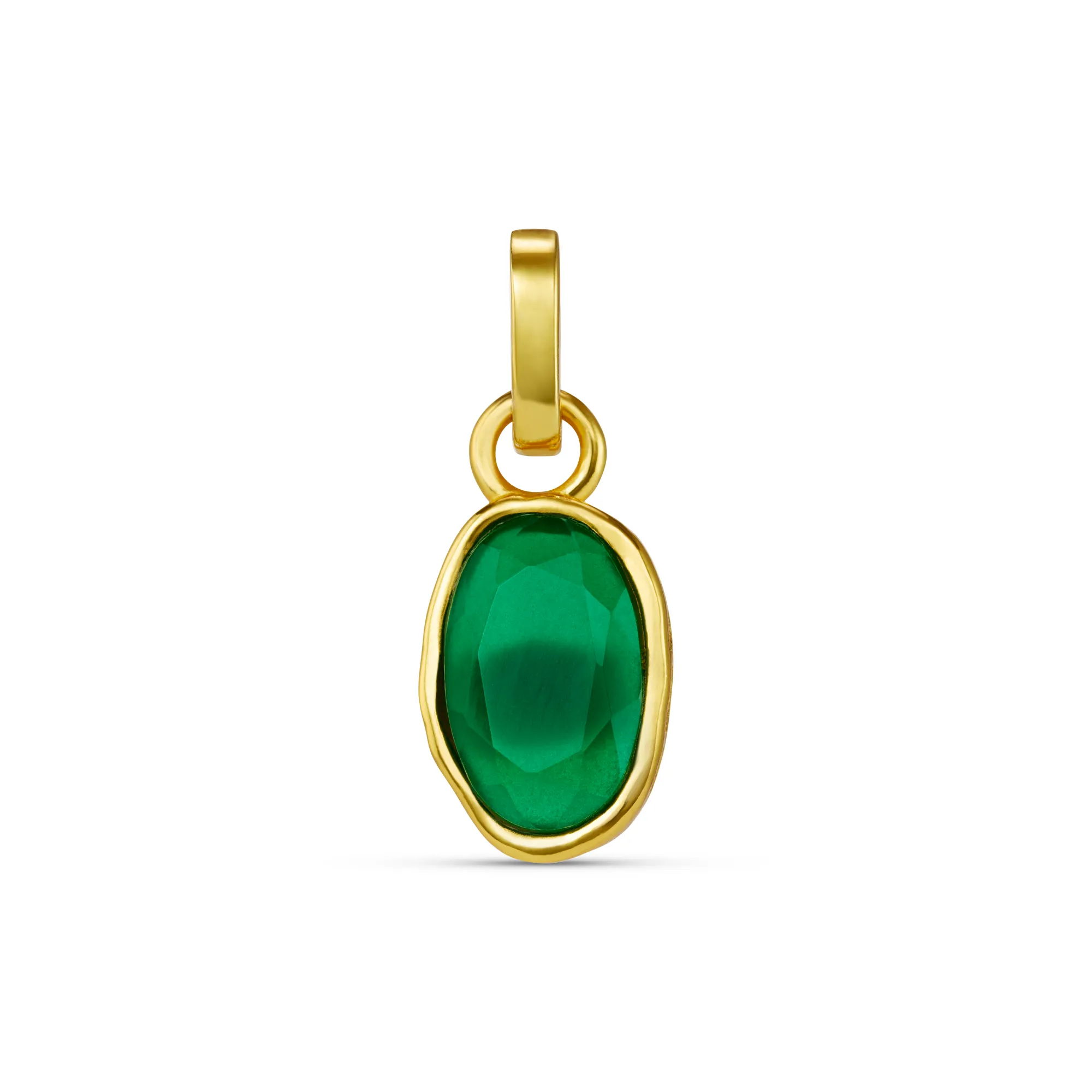 LUXE Green Agate Charm