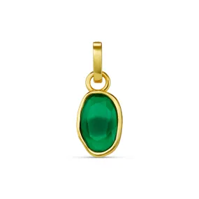 LUXE Green Agate Charm