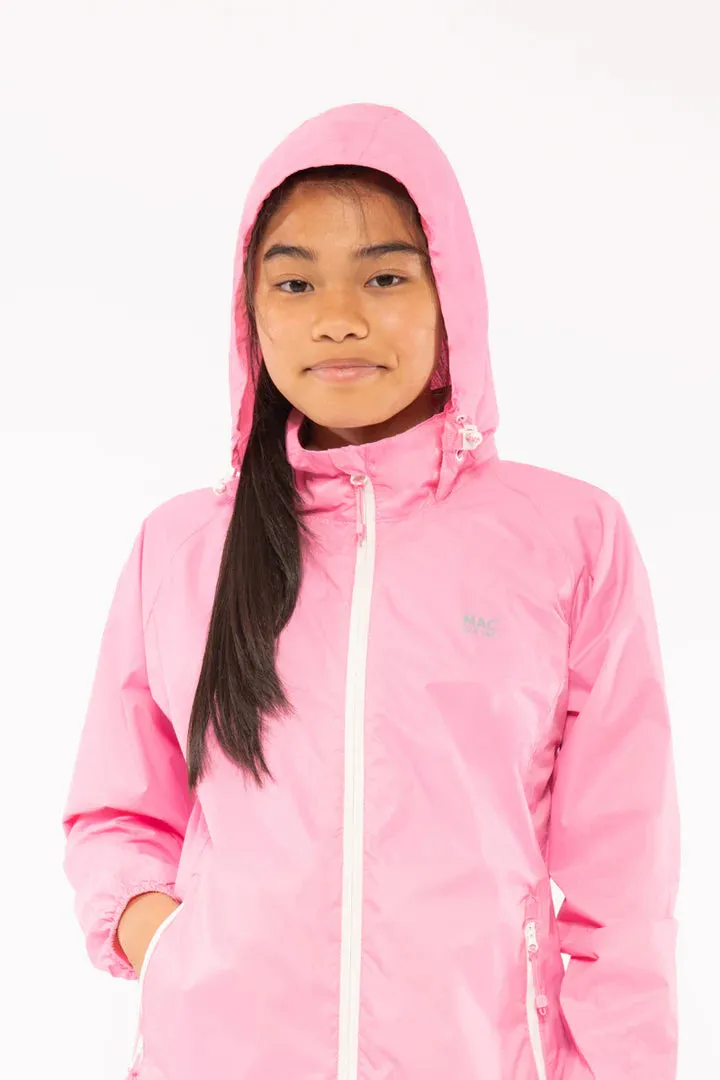 Mac In A Sac Kids Origin 2 Waterproof Jacket (Pink)(Ages 2-13)