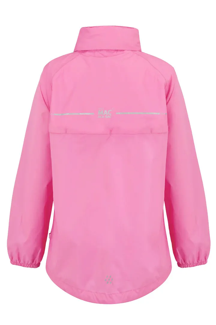 Mac In A Sac Kids Origin 2 Waterproof Jacket (Pink)(Ages 2-13)