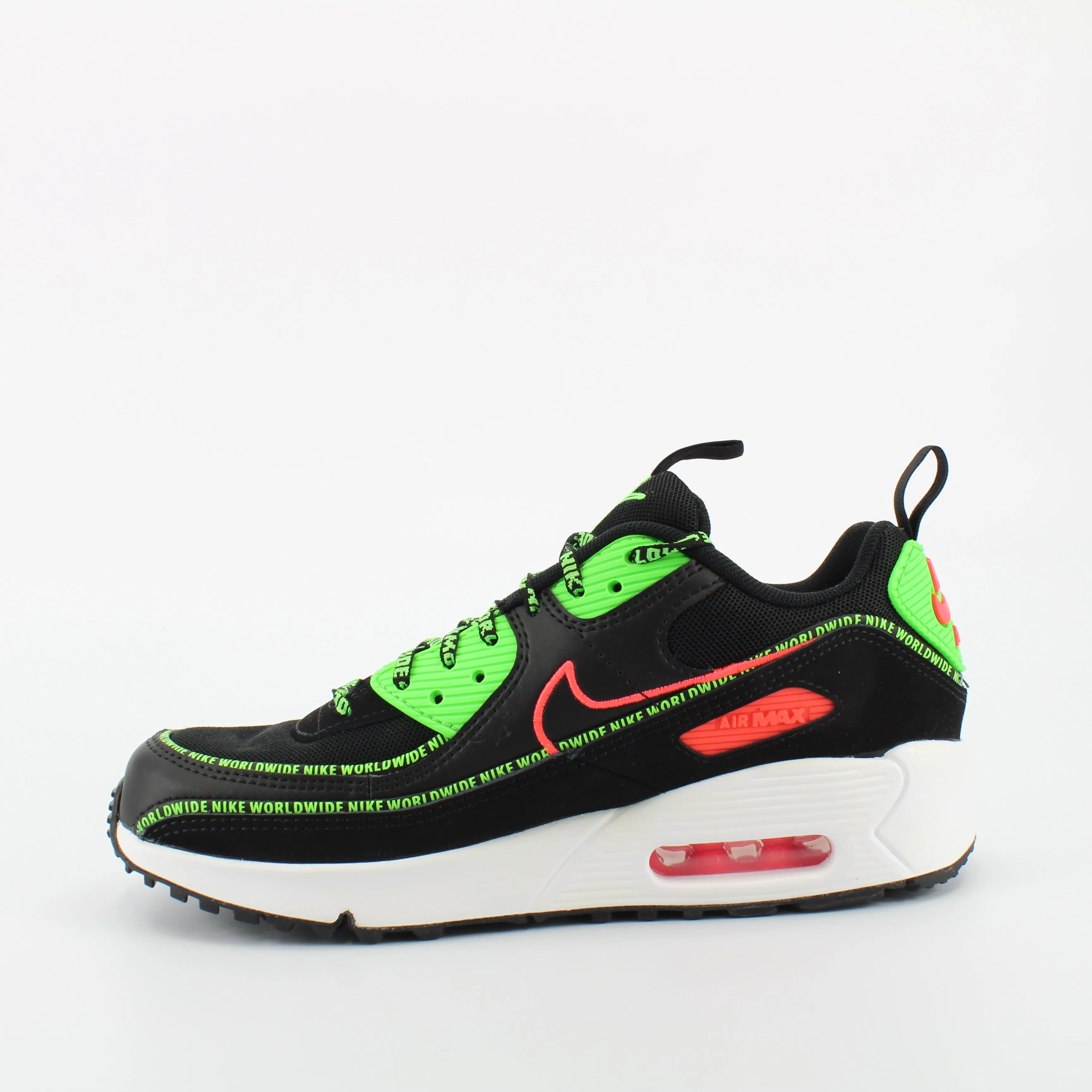 Nike Air Max 90 SE2 Black Synthetic Juniors Lace Up Trainers CV7665 001