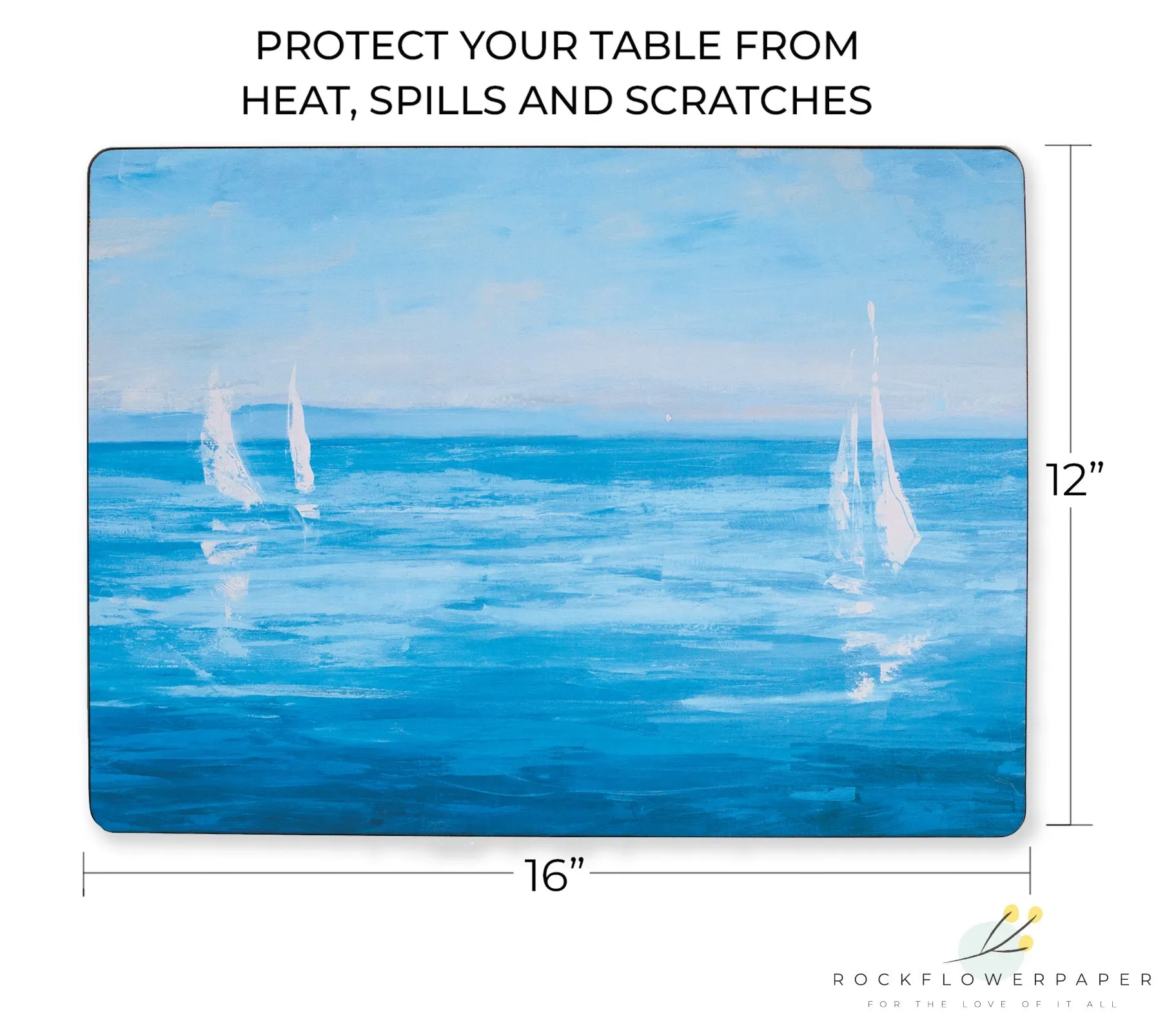 Open Sail Art Placemat - Set of 4