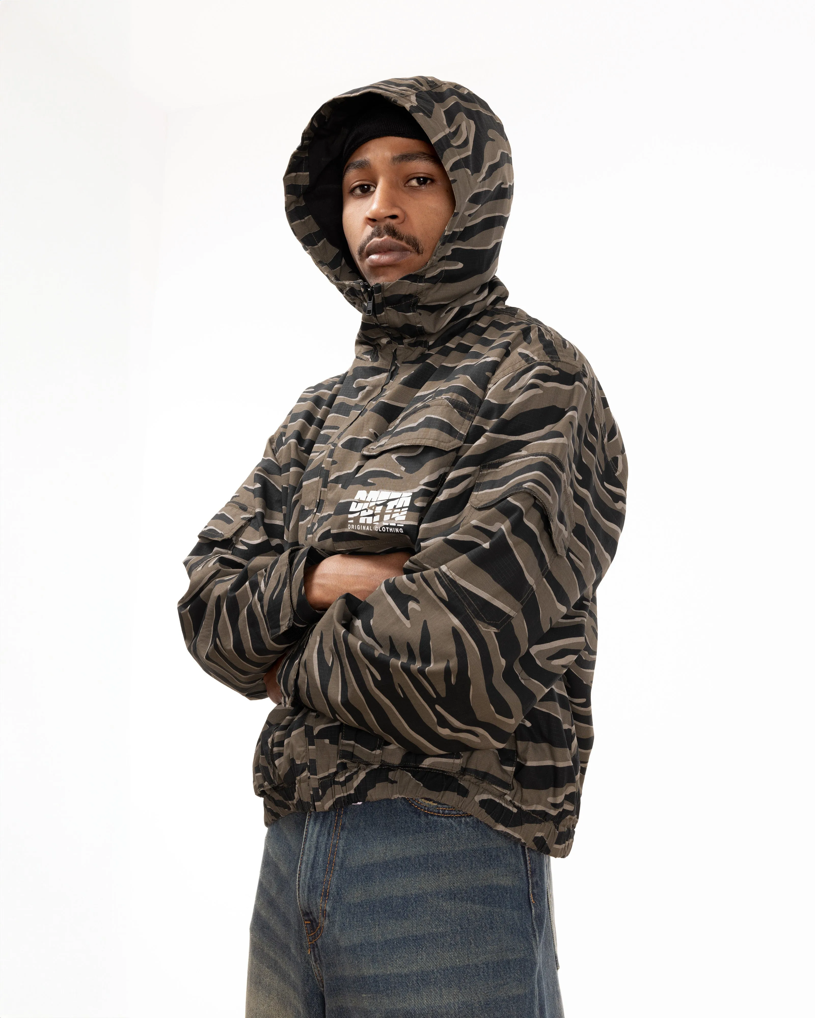 Patta Tiger Stripe Camo Ripstop Jacket (Multi)