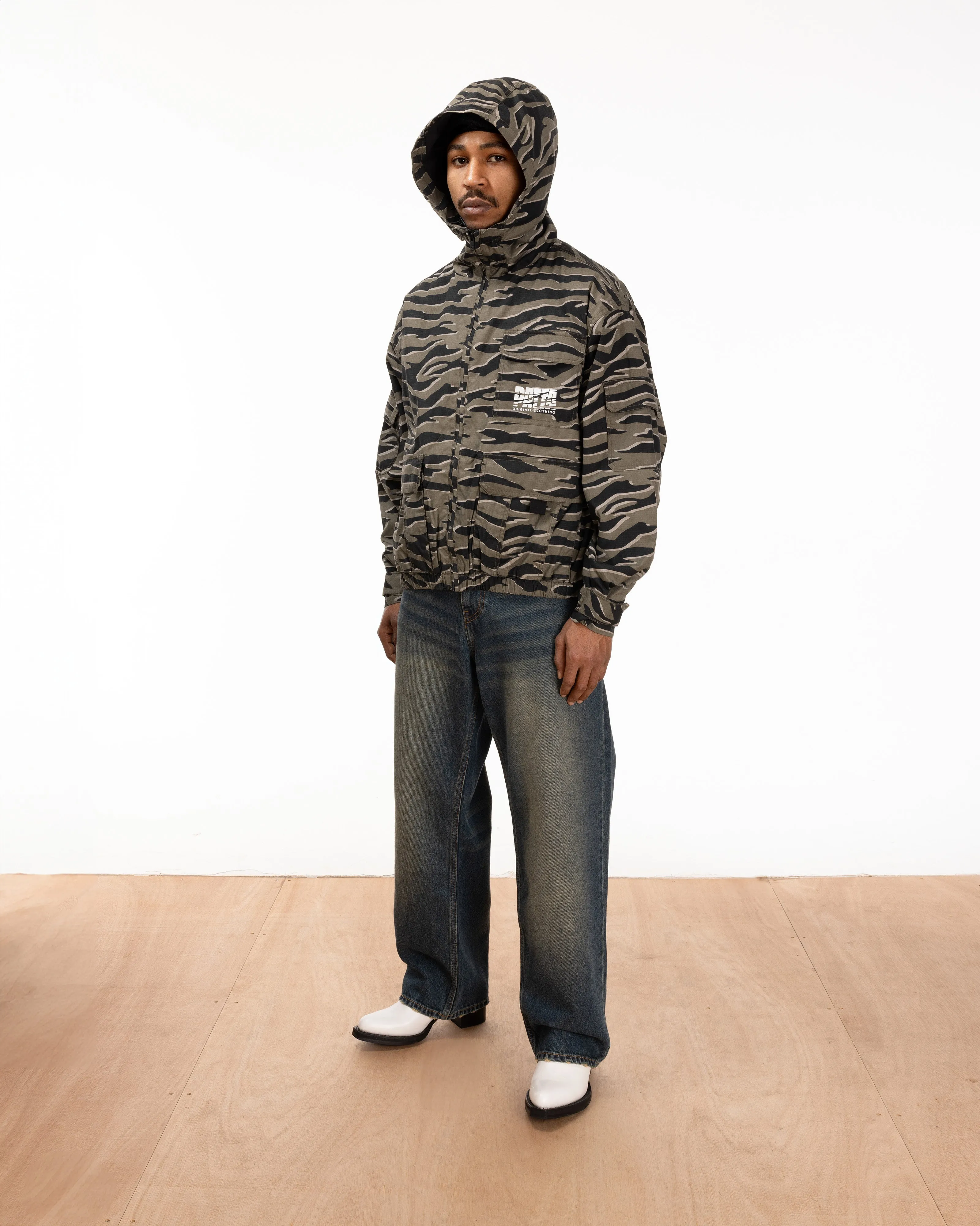 Patta Tiger Stripe Camo Ripstop Jacket (Multi)